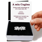 Anello in Argento Sterling 925 - A Mia Cugina - Alti e Bassi