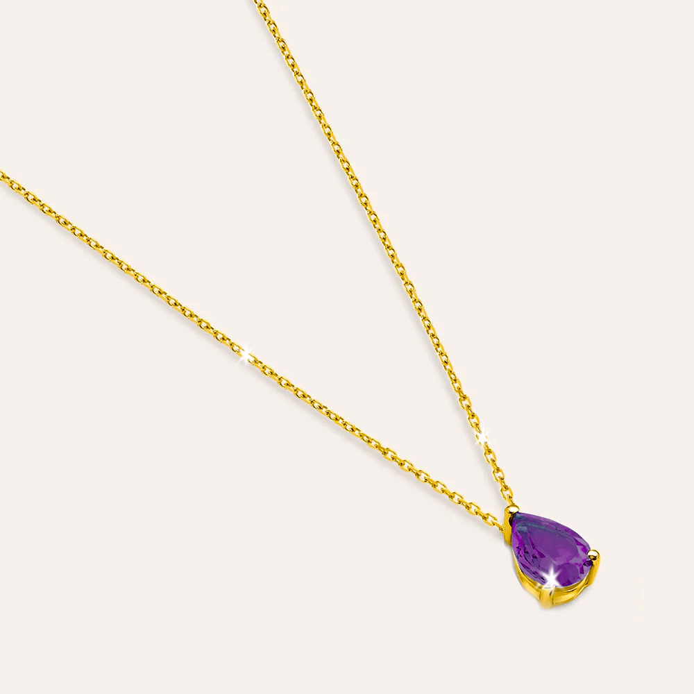 Collana con Pietra Ametista - Argento Sterling 925