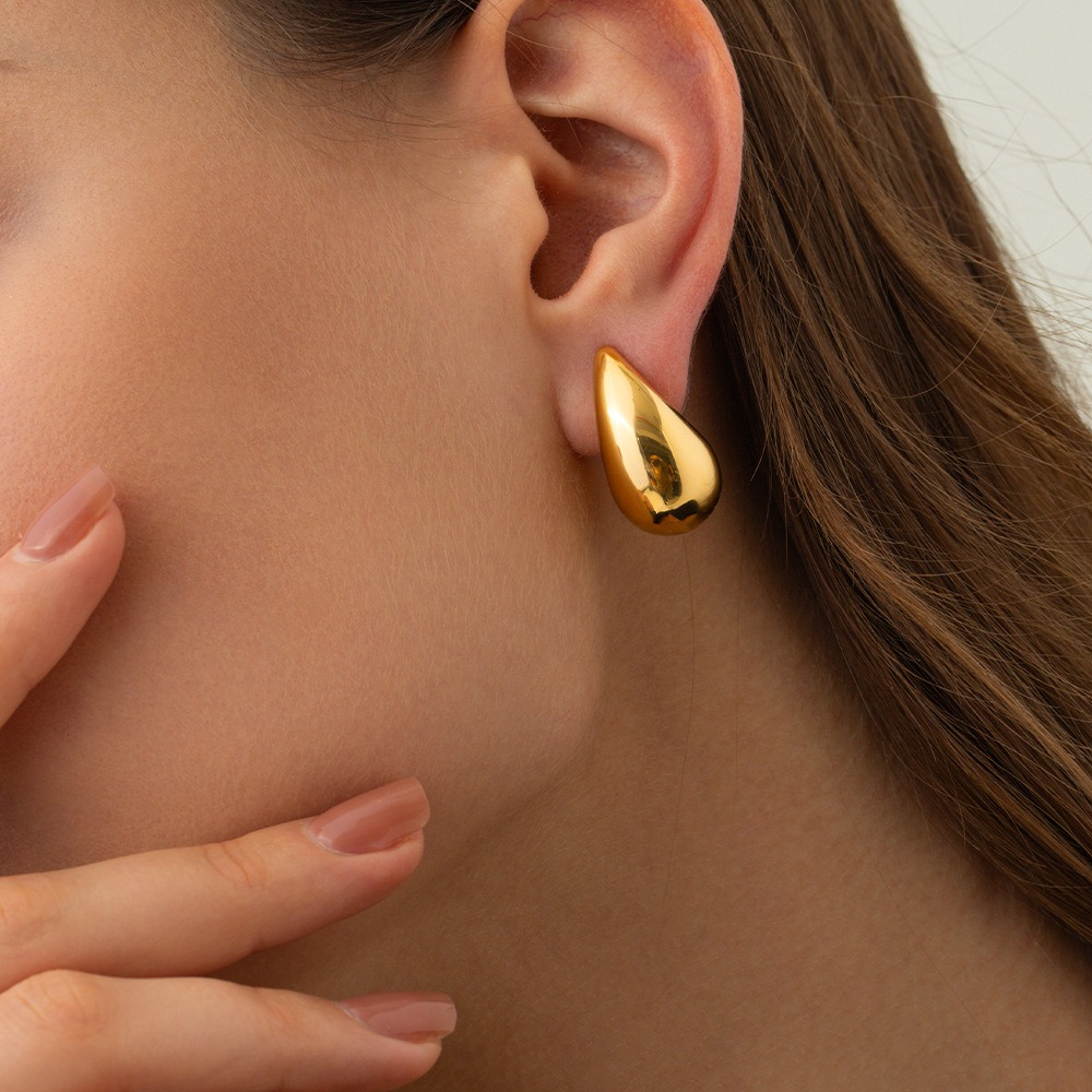 Orecchini a Goccia in Acciaio chirurgico - A mia Nonna