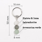 Portachiavi Con Cristalli Naturali Curativi - Nuovi Inizi