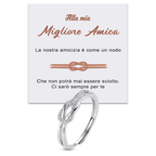 Anello Nodo da Donna in Argento Sterling 925 - Migliore Amica