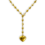 Collana Donna Lunga con catena di cuori