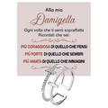 Anello da Donna in Argento Sterling 925 Per la mia damigella - Croce