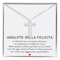 Collana Croce Uomo - Argento Sterling 295 - Amuleto della Felicità
