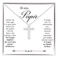 Collana Croce Argento sterling 925 - Al Papà
