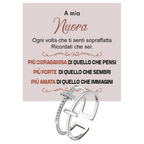 Anello da Donna in Argento Sterling 925 Per mia Nuora - Croce