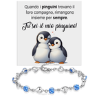 Bracciale Pietre Blu - Pinguino