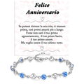 Bracciale Pietre Blu - Felice Anniversario