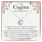 Collana Pietra di Luna in Argento Sterling 925 - A mia cugina