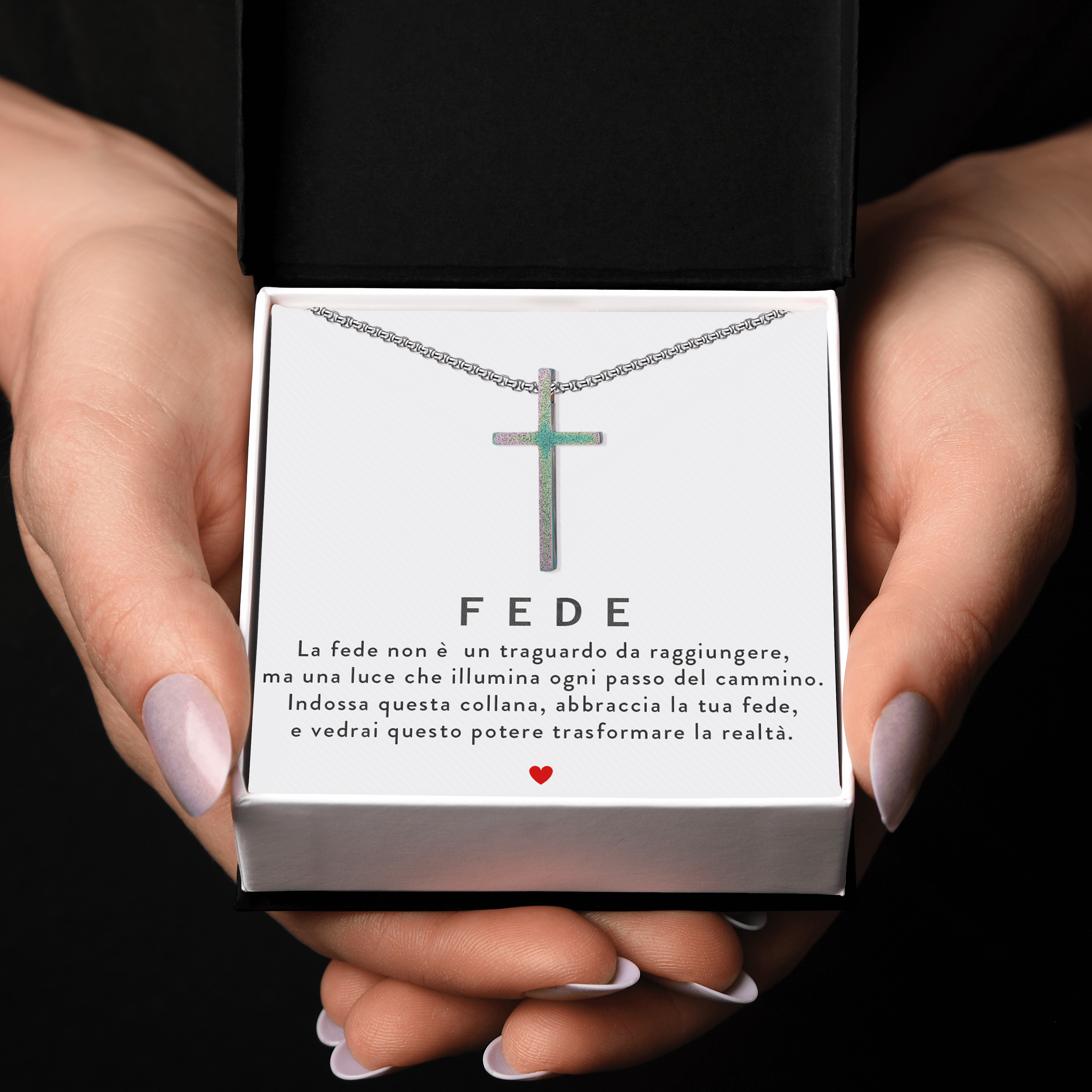 Collana Croce Multicolor - Fede.