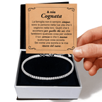 Bracciale Tennis in Argento Sterling 925 - A mia Cognata
