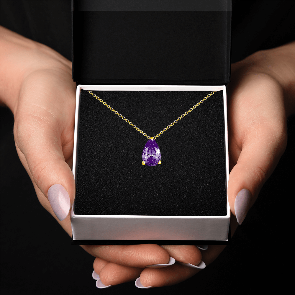 Collana con Pietra Ametista in Argento Sterling 925