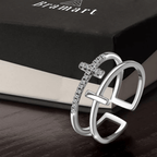 Anello da Donna in Argento Sterling 925 Per mia Mamma - Croce