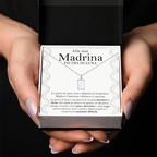 Collana Pietra di Luna Rettangolare in Argento Sterling 925 - Alla mia Madrina