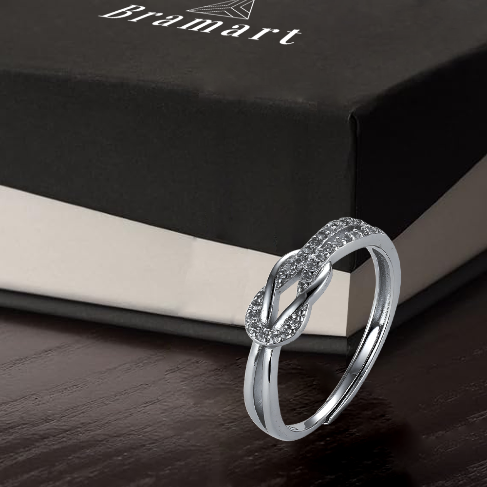 Anello Nodo da Donna in Argento Sterling 925 - A mia Figlia