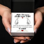 Orecchini a Goccia in Acciaio chirurgico - Alla donna della mia Vita