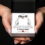 Orecchini a Goccia in Acciaio chirurgico - A mia Nipote