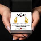 Orecchini a Goccia in Acciaio chirurgico - A mia Nipote