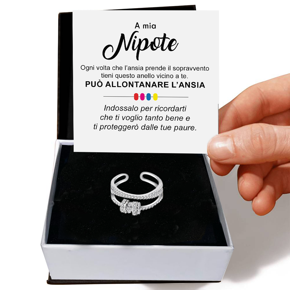 Anello da Donna in Argento Sterling 925 Per mia nipote - Ansia
