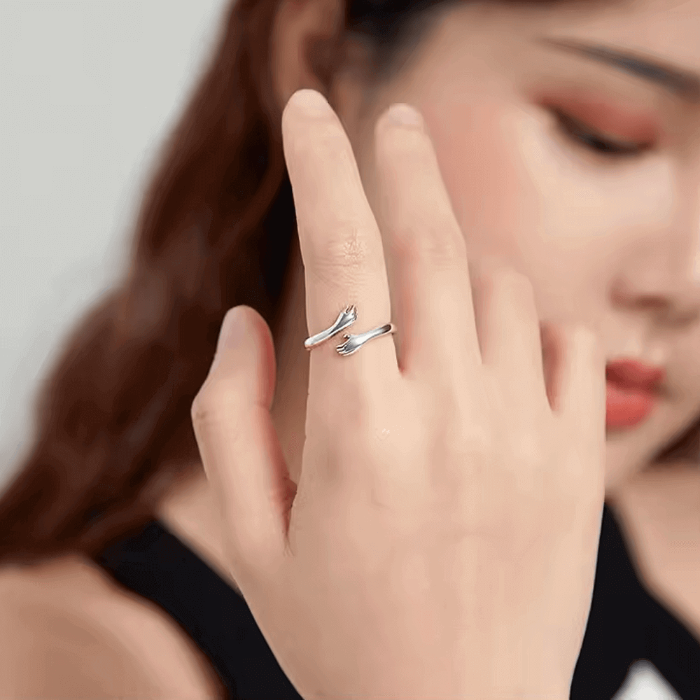 Anello da Donna in Argento Sterling 925 - Amiche per Sempre