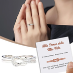 Anello Nodo da Donna in Argento Sterling 925 - Alla donna della mia vita