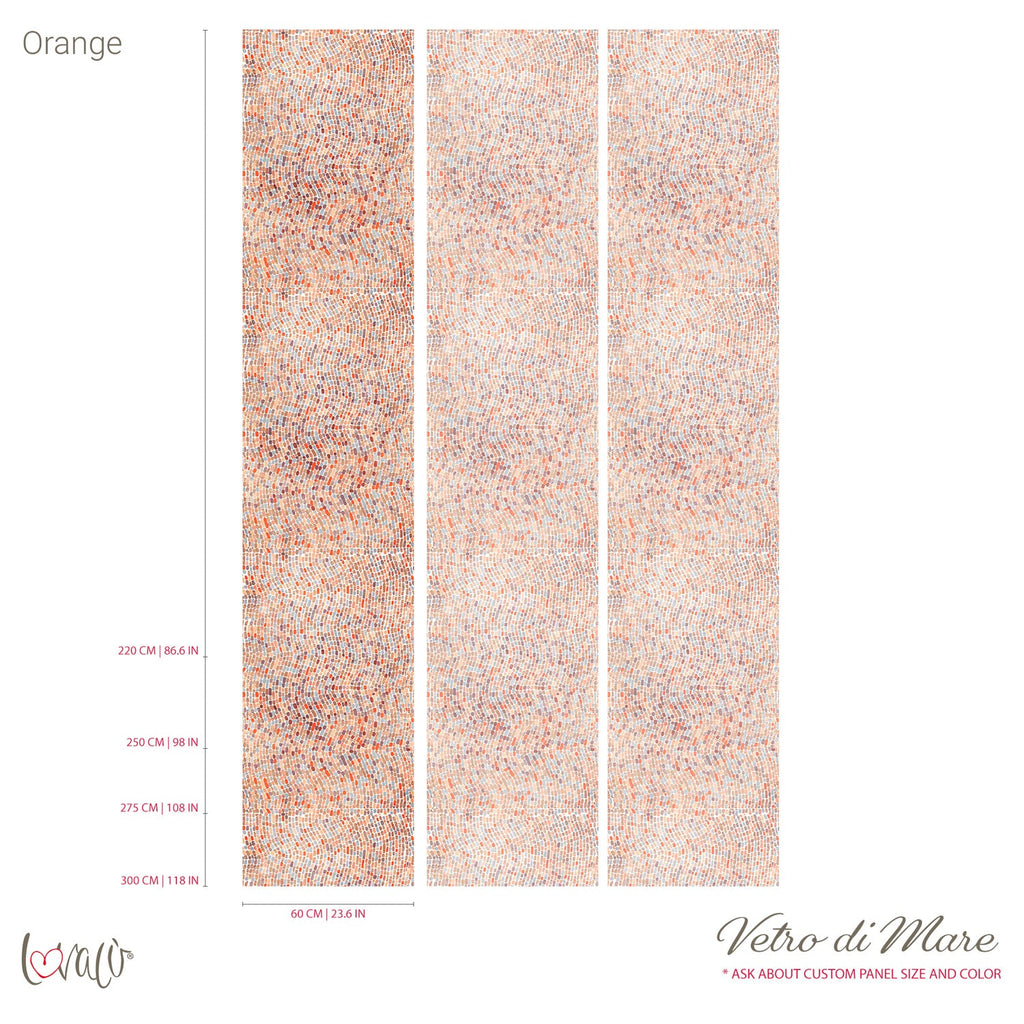 Carta da parati - Vetro di mare orange