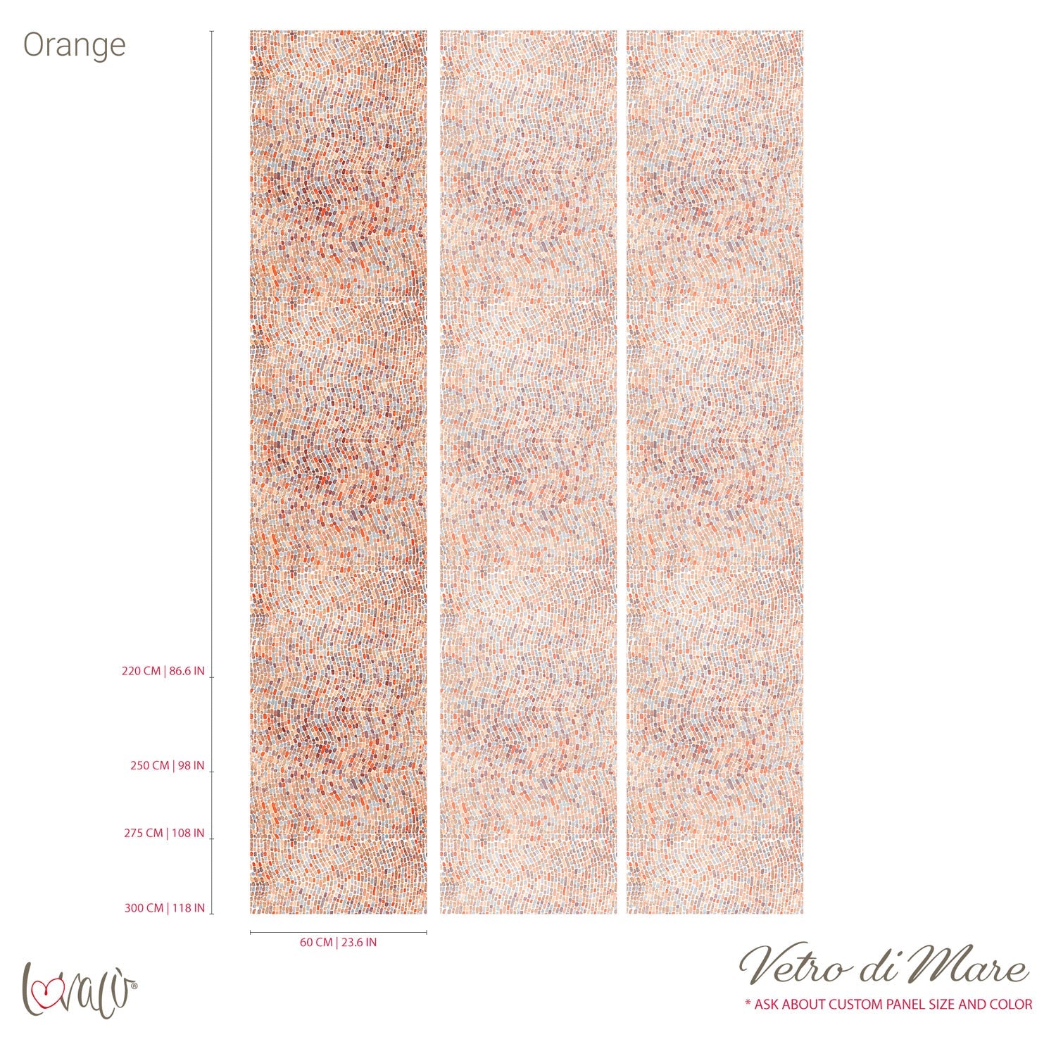 Carta da parati - Vetro di mare orange