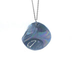 Perla | Handcrafted pearl light blue ceramic necklace