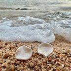 Perla | Handcrafted pearl-white ceramic stud earrings