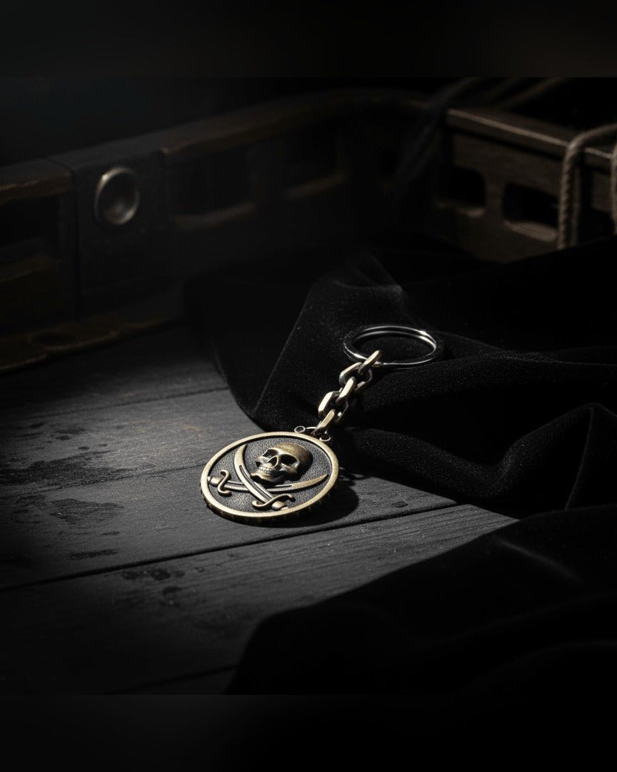 Black Sails Silver Keyring BDG Accessories