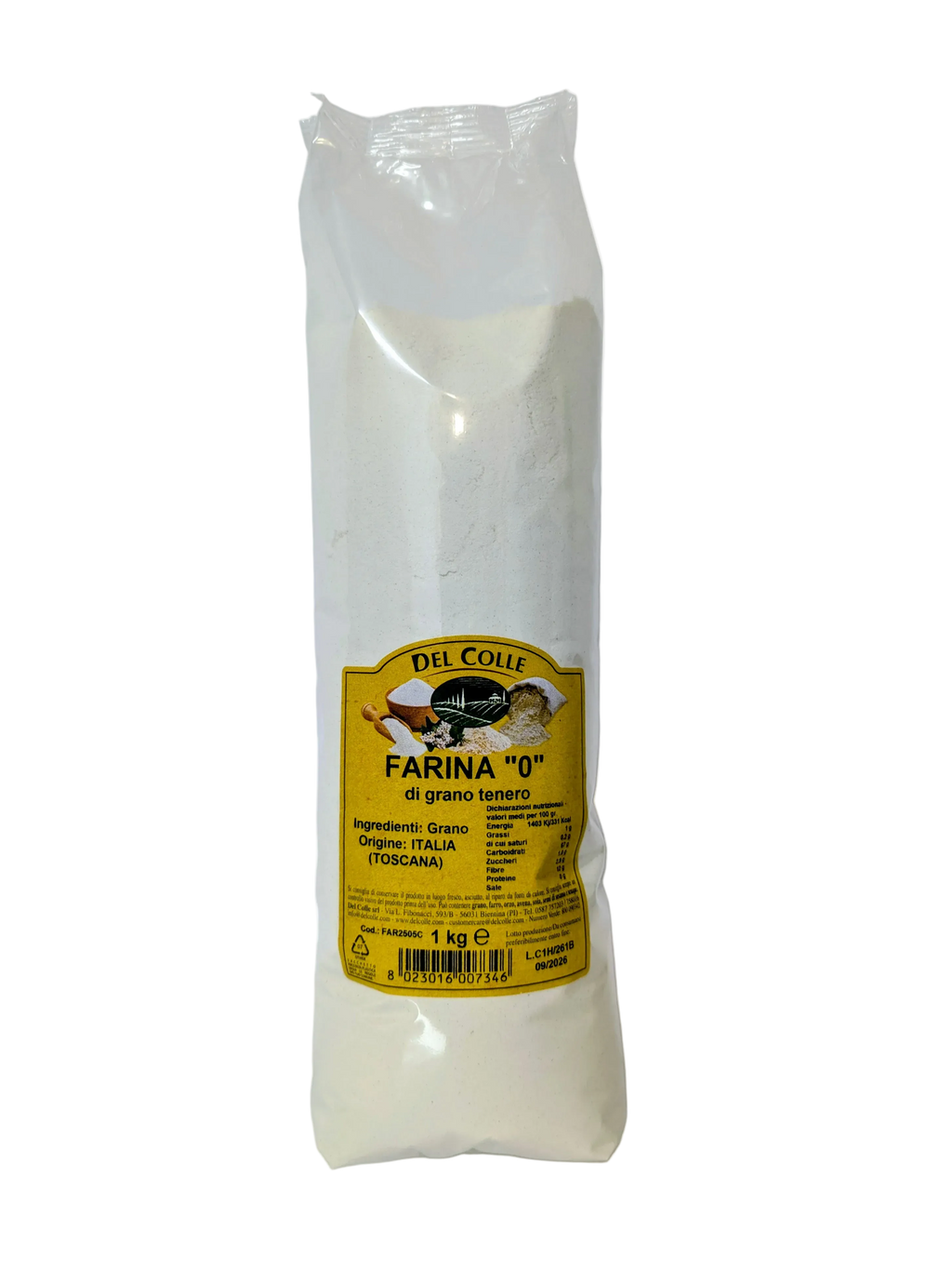 Grano Tenero Toscano tipo "0" farina Extra - Del Colle