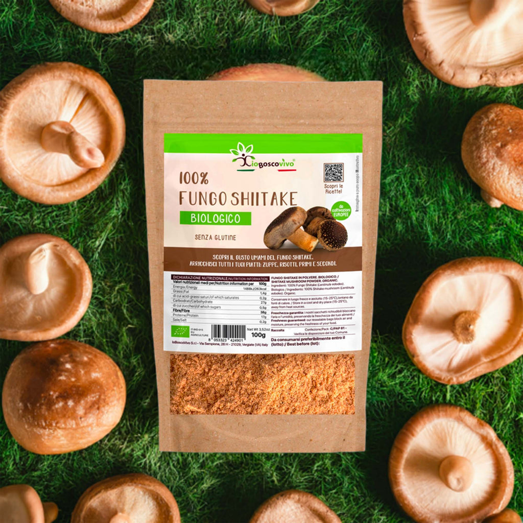 Polvere di Fungo Shiitake Bio 100g - Superfood