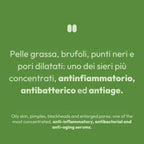 Siero viso brufoli e punti neri