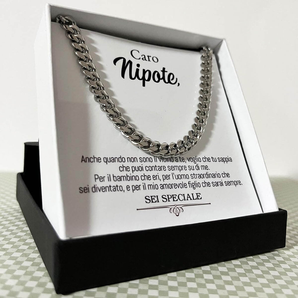 Collana da Uomo - Caro Nipote Sei Speciale (sono).
