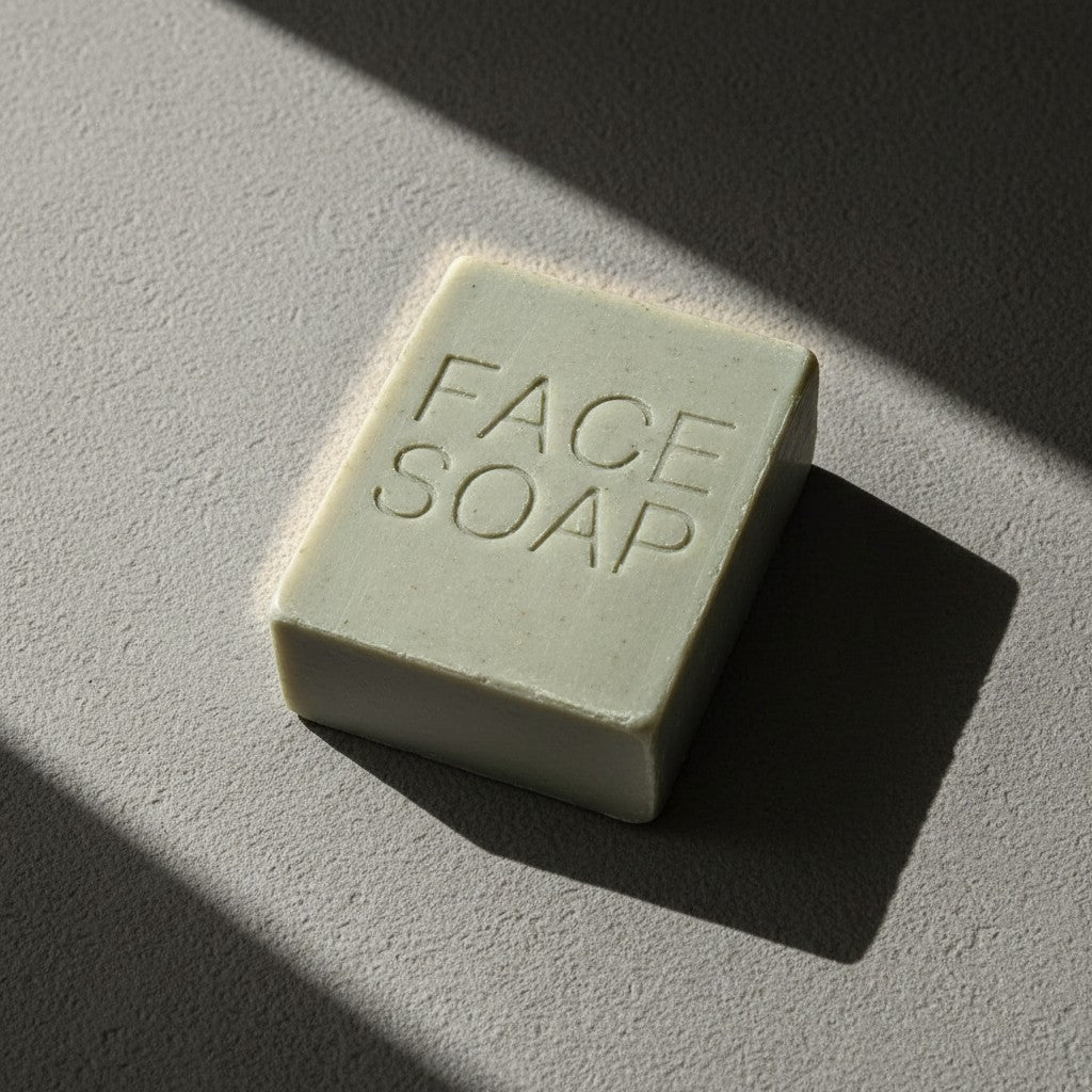 LATTE DETERGENTE SOLIDO VISO PER PELLI SENSIBILI 50 g CON SPUGNA MARINA - Packaging in cartoncino riciclabile