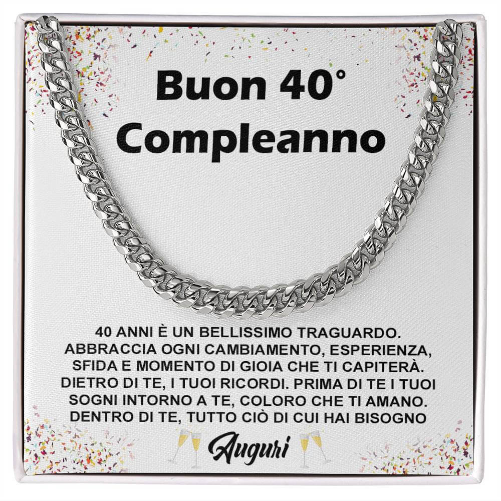 Collana Uomo - Compleanno 40 anni.